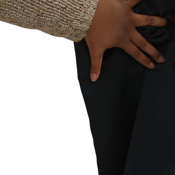 Saks Fifth Avenue Women 9 XS Jumpsuit Black White Long Sleeve Wide Leg VTG FLAWS - Picture 16 of 16